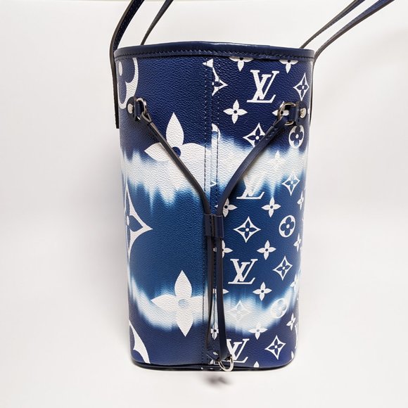 SOLD Louis Vuitton Escale Neverfull MM Bleu - Picture 7 of 8
